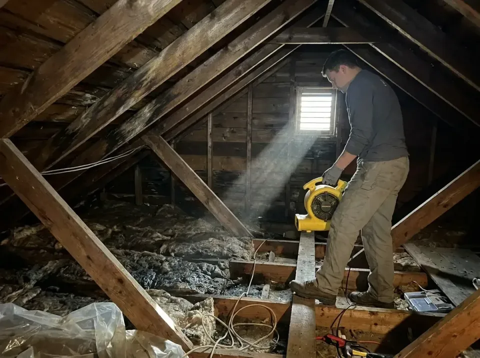 attic-water-damage-drying-proc-007 — frequently asked questions, Emergency Water Extraction & 24/7 Flood Response in Fort Kn…